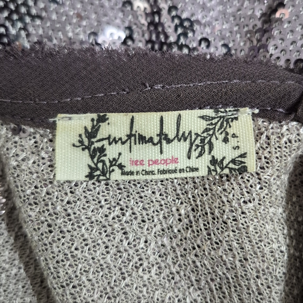 FREE PEOPLE INTIMATELY Time To Shine Sequin Slip Dress Purple Small - Picture 4 of 7
